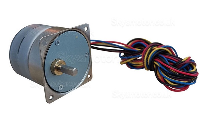 Oukeda Permanent Magnet PM Stepper Motor 7.5 Deg 24V 4 Phase with 10:1/30:1/50:1/75:1/120:1 Gearbox